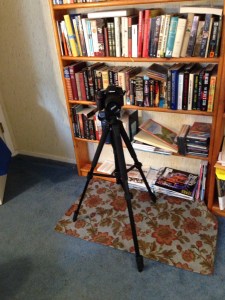 Nikon camera and Sunpak Tripod taken with iPhone 5 by Joann Pensabene